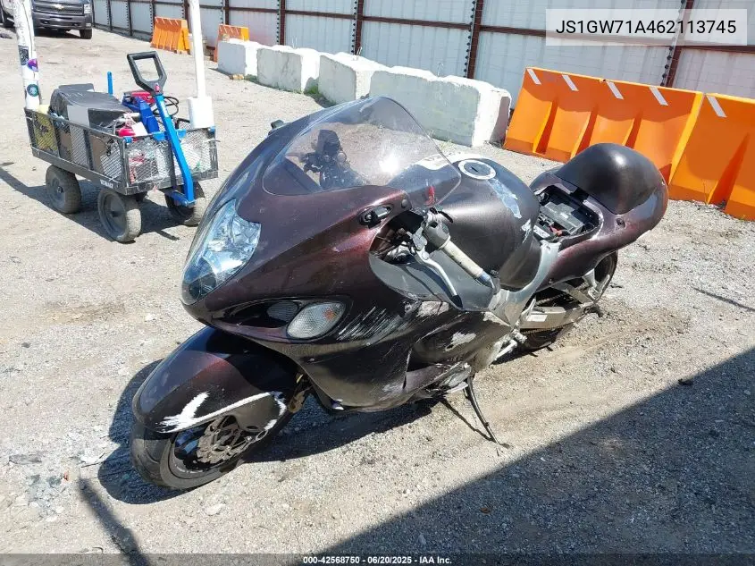 2006 Suzuki Gsx1300 R VIN: JS1GW71A462113745 Lot: 42568750