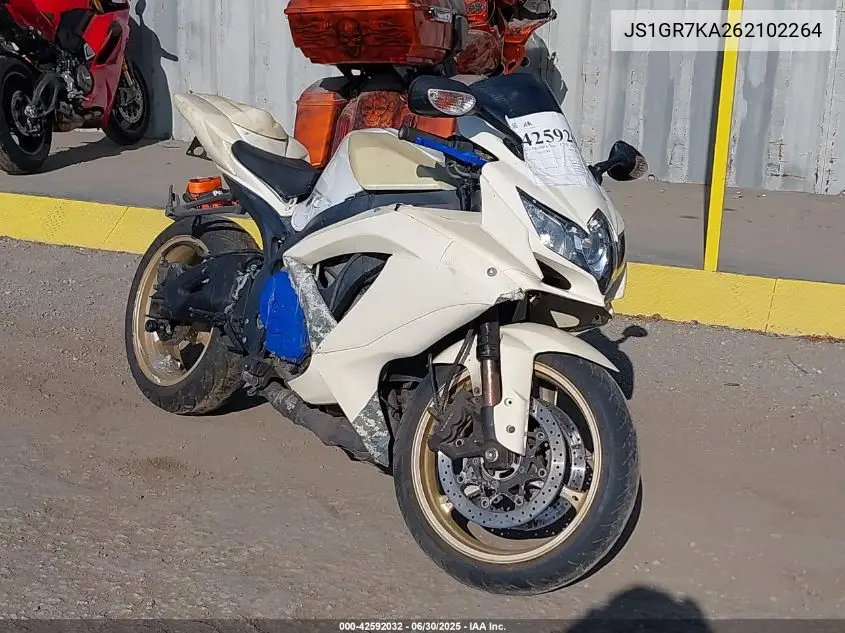 2006 Suzuki Gsx-R750 K6 VIN: JS1GR7KA262102264 Lot: 42592032