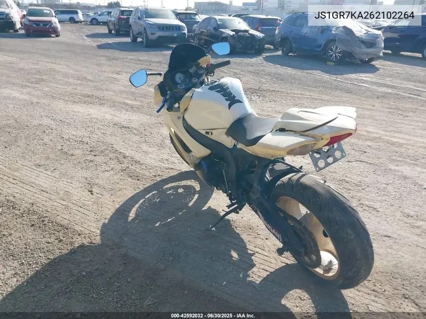 2006 Suzuki Gsx-R750 K6 VIN: JS1GR7KA262102264 Lot: 42592032