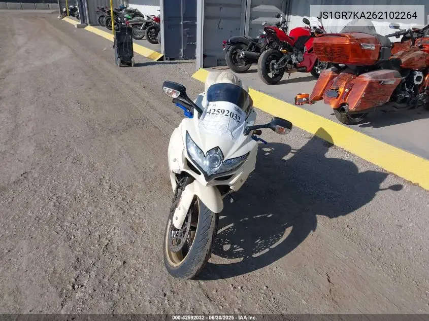 2006 Suzuki Gsx-R750 K6 VIN: JS1GR7KA262102264 Lot: 42592032