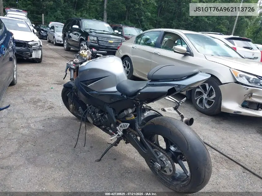 2006 Suzuki Gsx-R1000 VIN: JS1GT76A962113726 Lot: 42720529