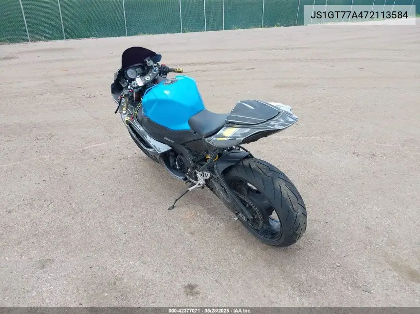 2007 Suzuki Gsx-R1000 VIN: JS1GT77A472113584 Lot: 42377071