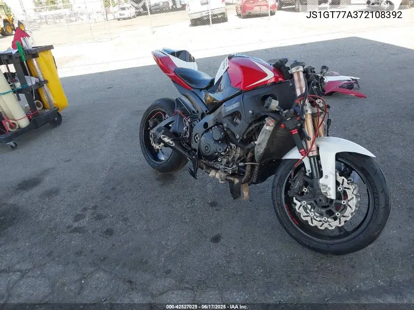 2007 Suzuki Gsx-R1000 VIN: JS1GT77A372108392 Lot: 42527029