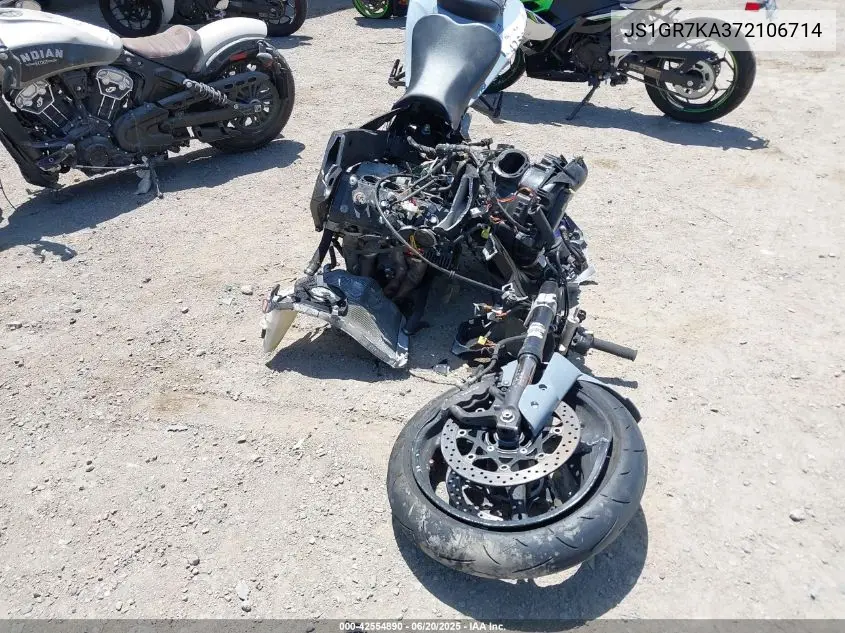 2007 Suzuki Gsx-R750 VIN: JS1GR7KA372106714 Lot: 42554890