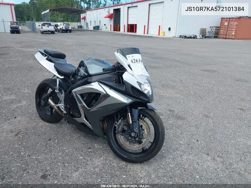 2007 Suzuki Gsx-R750 VIN: JS1GR7KA572101384 Lot: 42616613