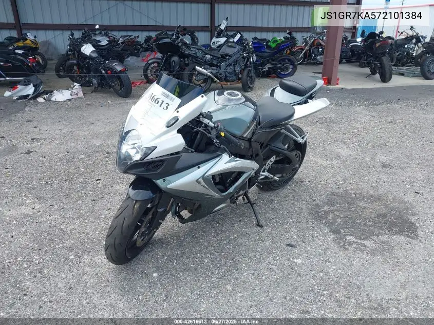 2007 Suzuki Gsx-R750 VIN: JS1GR7KA572101384 Lot: 42616613