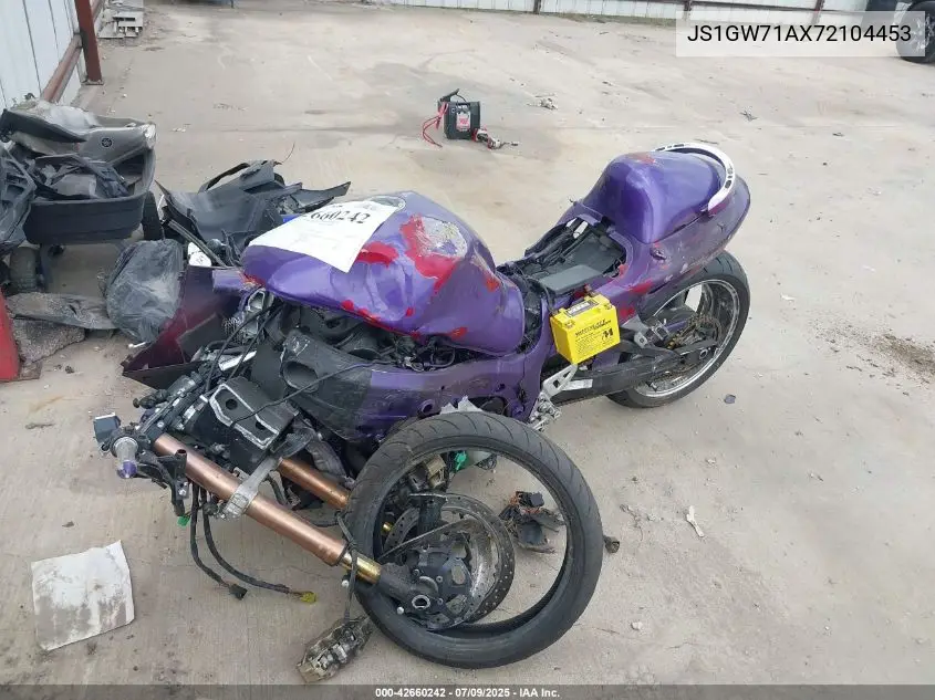 2007 Suzuki Gsx1300 Rz VIN: JS1GW71AX72104453 Lot: 42660242