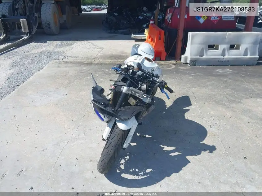 2007 Suzuki Gsx-R750 VIN: JS1GR7KA272108583 Lot: 42699029