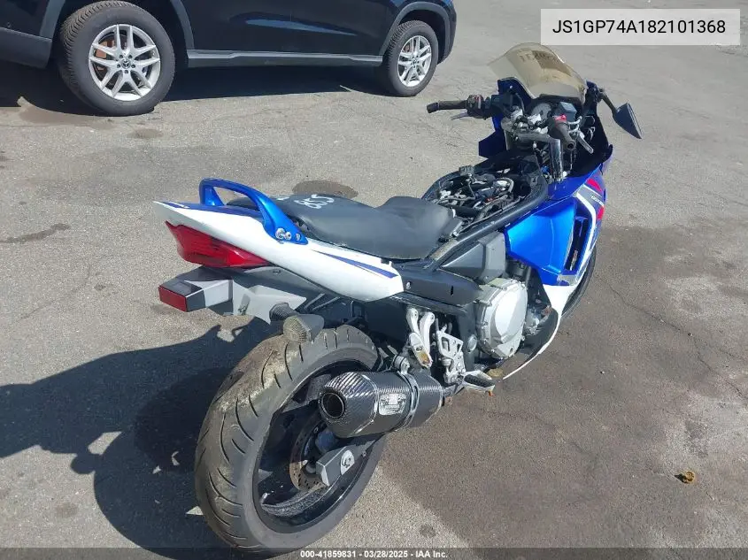 2008 Suzuki Gsx650 F VIN: JS1GP74A182101368 Lot: 41859831