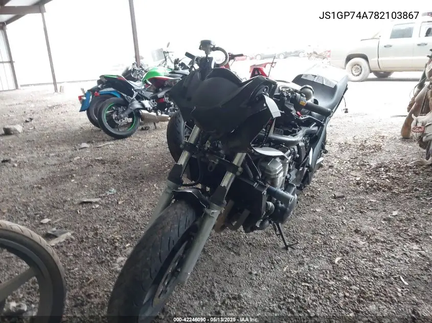 2008 Suzuki Gsx650 F VIN: JS1GP74A782103867 Lot: 42246090