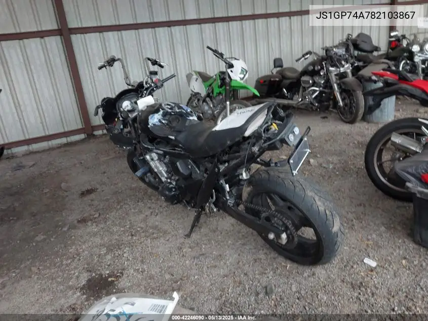 2008 Suzuki Gsx650 F VIN: JS1GP74A782103867 Lot: 42246090