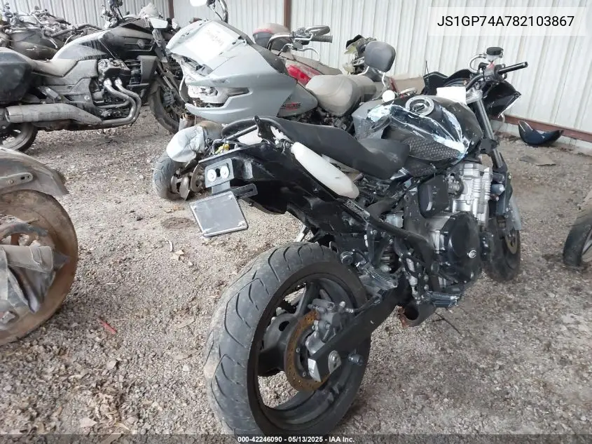 2008 Suzuki Gsx650 F VIN: JS1GP74A782103867 Lot: 42246090