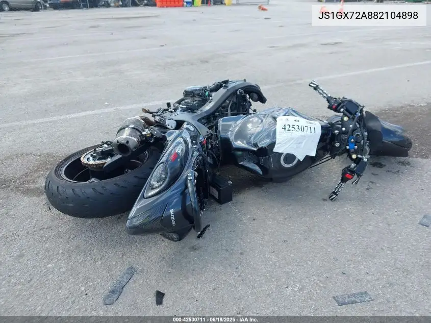 2008 Suzuki Gsx1300 R VIN: JS1GX72A882104898 Lot: 42530711