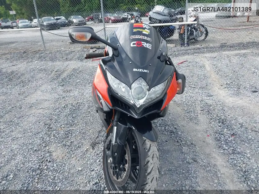 2008 Suzuki Gsx-R750 VIN: JS1GR7LA482101389 Lot: 42547490