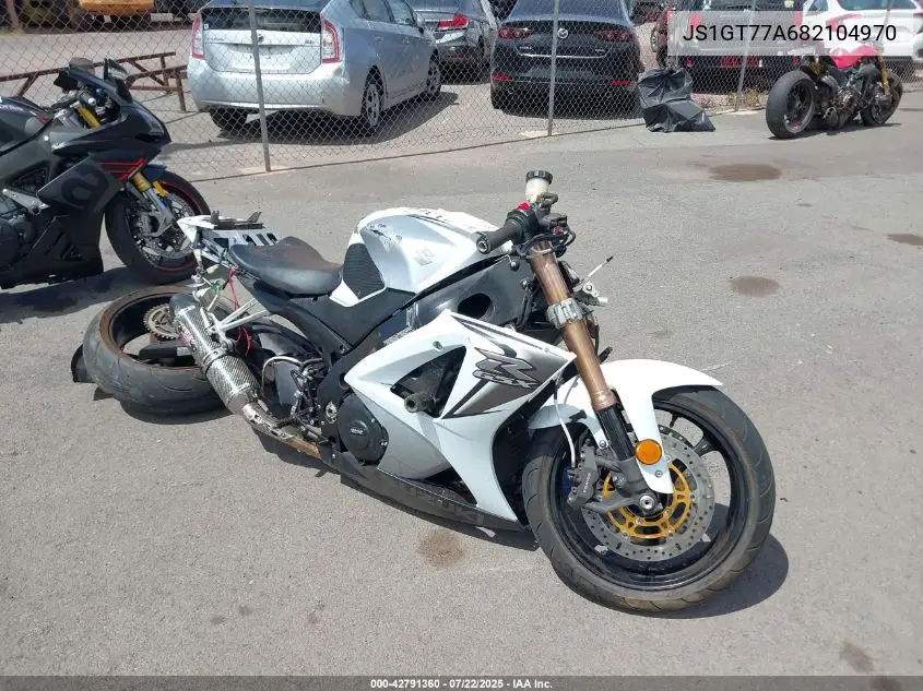 2008 Suzuki Gsx-R1000 VIN: JS1GT77A682104970 Lot: 42791360