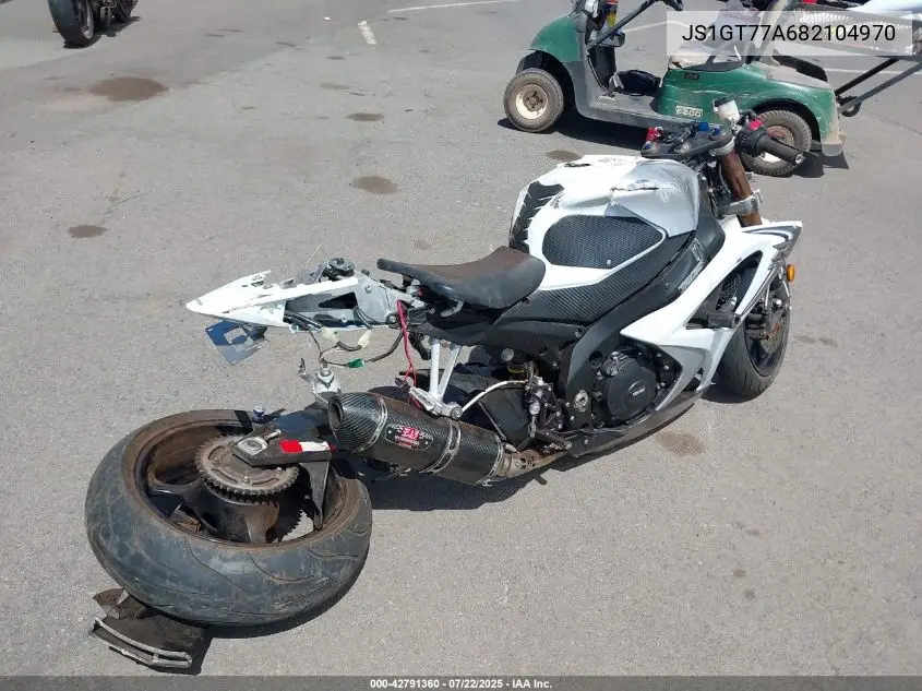 2008 Suzuki Gsx-R1000 VIN: JS1GT77A682104970 Lot: 42791360