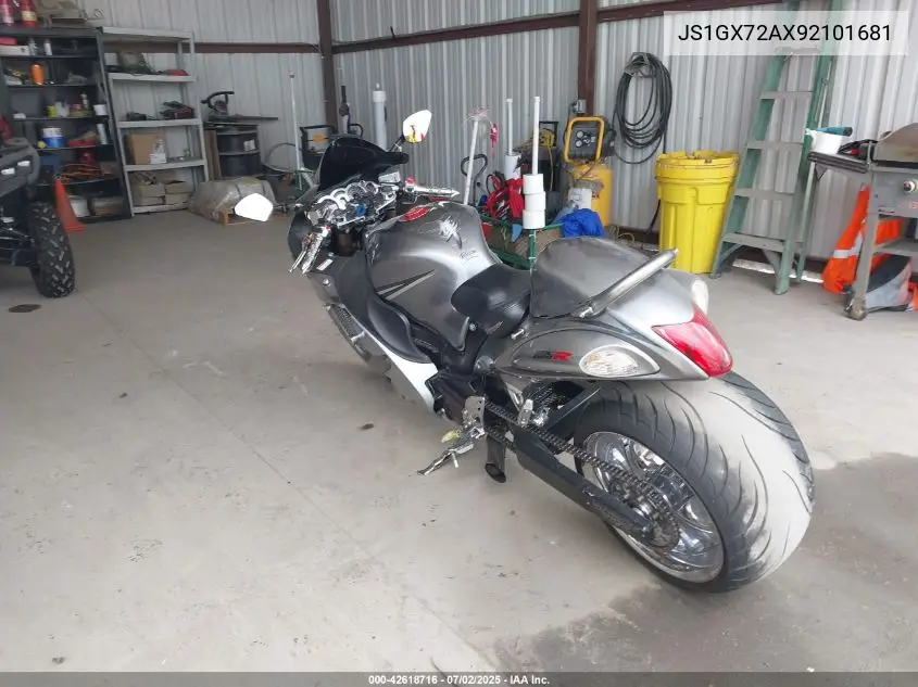 2009 Suzuki Gsx1300 R VIN: JS1GX72AX92101681 Lot: 42618716