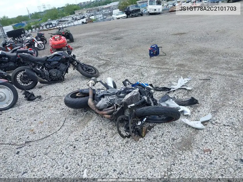 2012 Suzuki Gsx-R1000 VIN: JS1GT78A2C2101703 Lot: 42229990