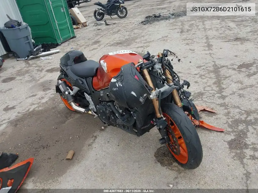 2013 Suzuki Gsx1300 Ra VIN: JS1GX72B6D2101615 Lot: 42477563