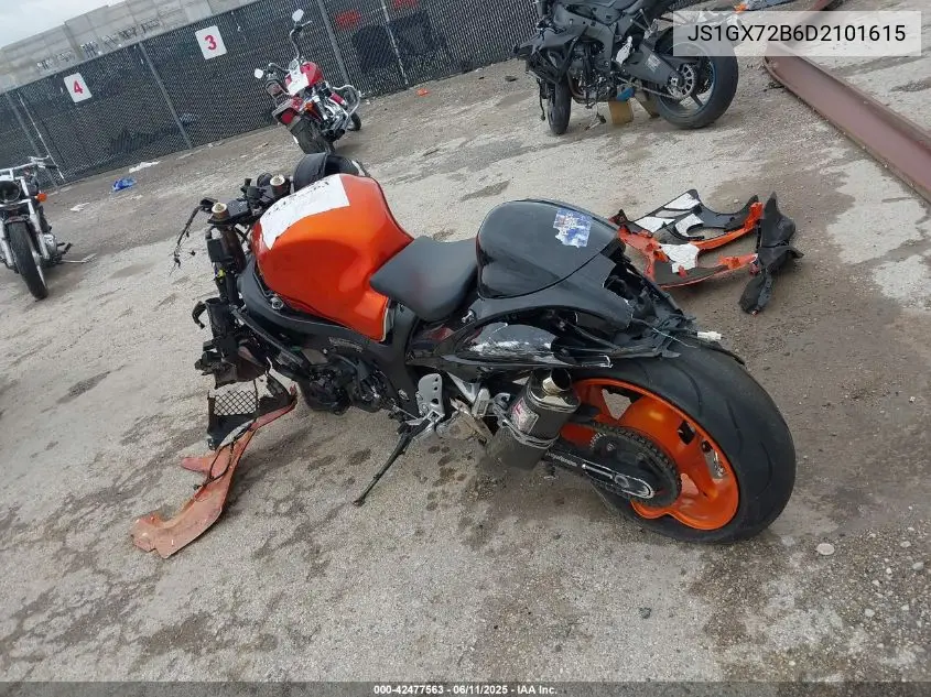 2013 Suzuki Gsx1300 Ra VIN: JS1GX72B6D2101615 Lot: 42477563