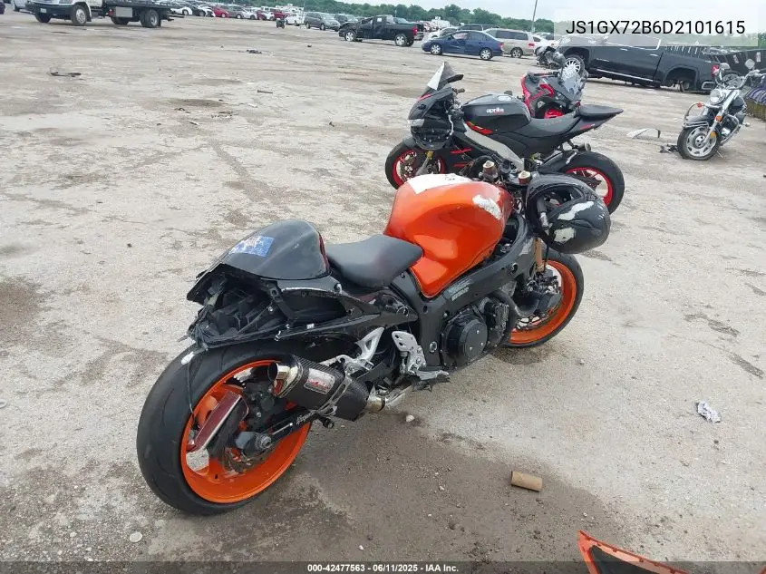 2013 Suzuki Gsx1300 Ra VIN: JS1GX72B6D2101615 Lot: 42477563