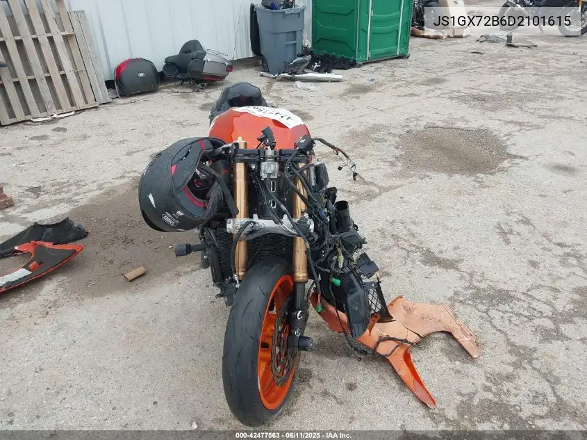 2013 Suzuki Gsx1300 Ra VIN: JS1GX72B6D2101615 Lot: 42477563