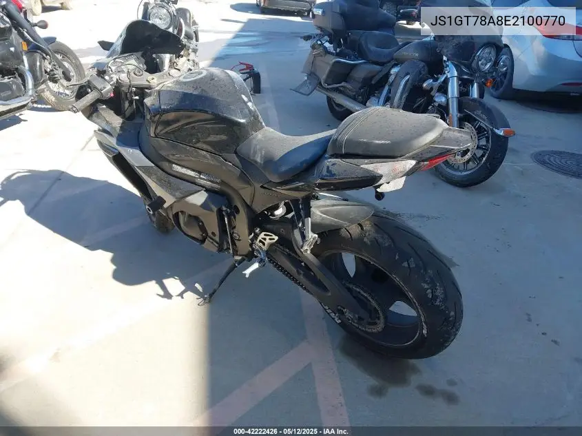 2014 Suzuki Gsx-R1000 VIN: JS1GT78A8E2100770 Lot: 42222426