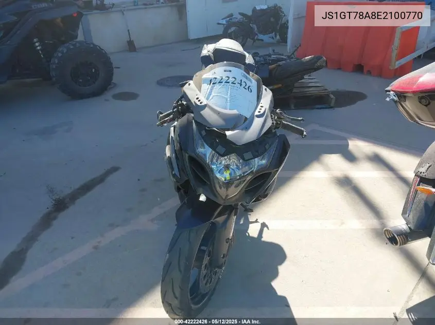 2014 Suzuki Gsx-R1000 VIN: JS1GT78A8E2100770 Lot: 42222426