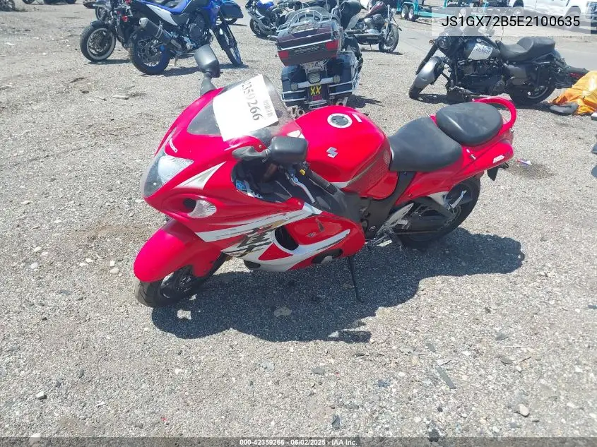 2014 Suzuki Gsx1300 Ra VIN: JS1GX72B5E2100635 Lot: 42359266
