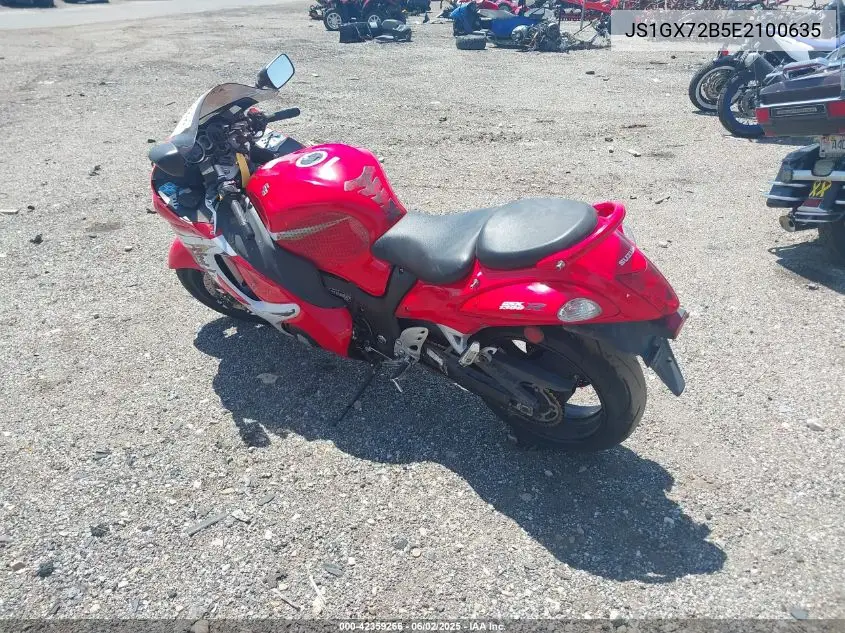 2014 Suzuki Gsx1300 Ra VIN: JS1GX72B5E2100635 Lot: 42359266
