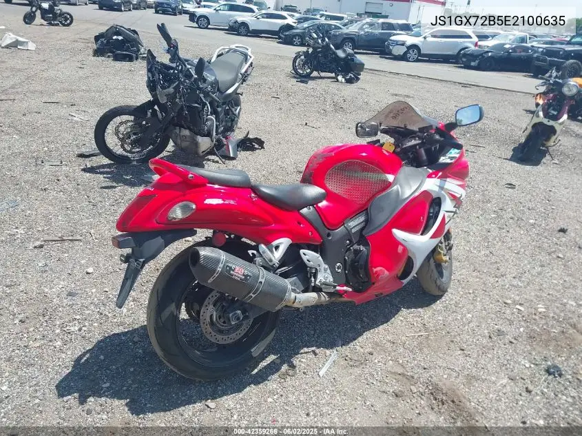 2014 Suzuki Gsx1300 Ra VIN: JS1GX72B5E2100635 Lot: 42359266
