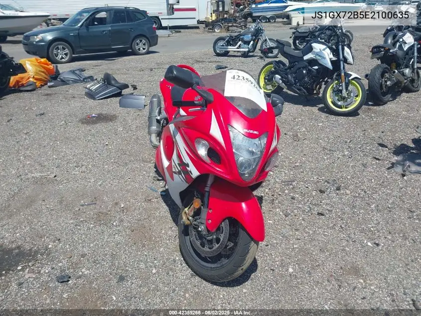 2014 Suzuki Gsx1300 Ra VIN: JS1GX72B5E2100635 Lot: 42359266