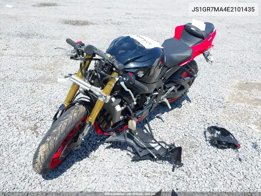 2014 Suzuki Gsx-R750 VIN: JS1GR7MA4E2101435 Lot: 42546634