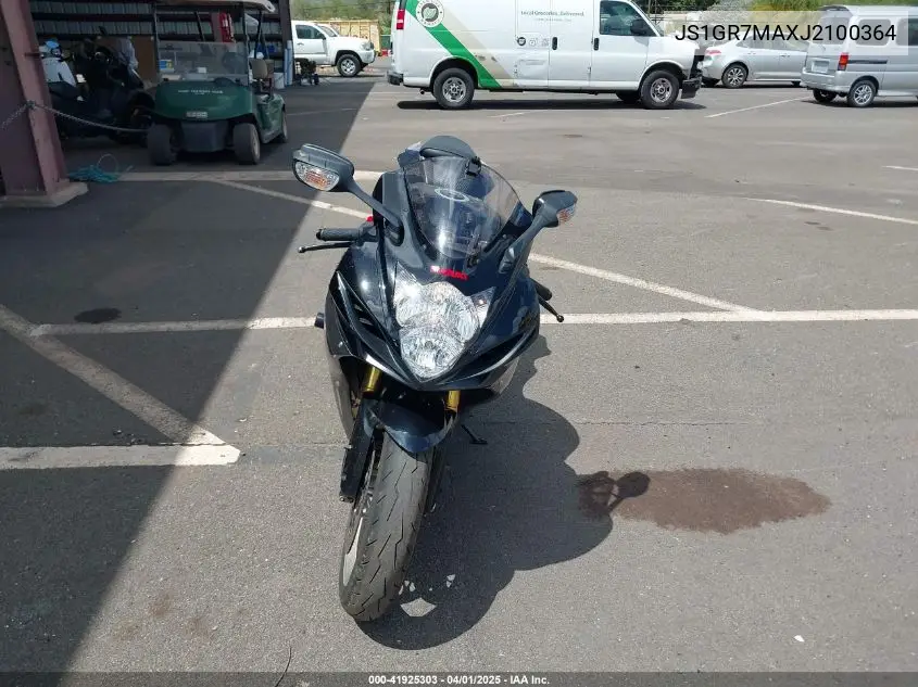 2018 Suzuki Gsx-R750 VIN: JS1GR7MAXJ2100364 Lot: 41925303