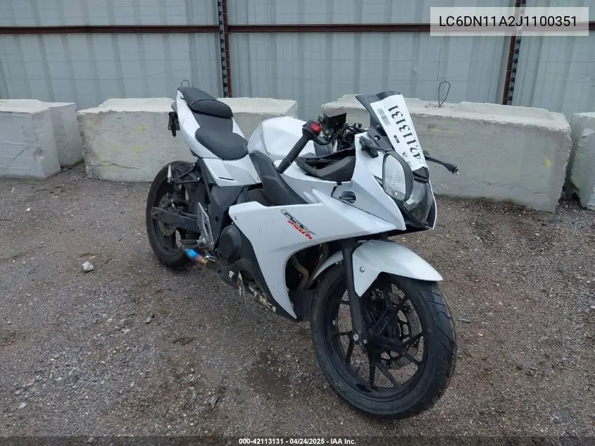 2018 Suzuki Gsx250R VIN: LC6DN11A2J1100351 Lot: 42113131