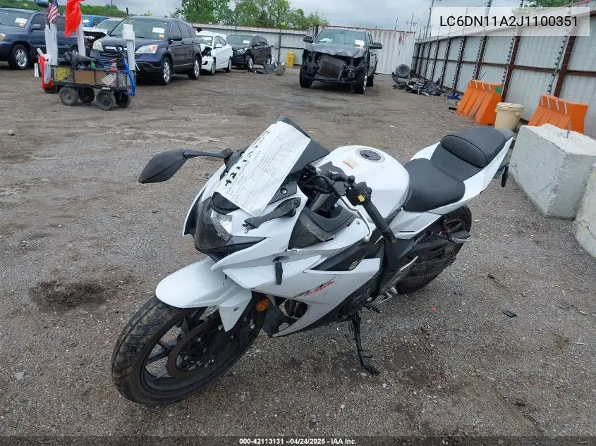 2018 Suzuki Gsx250R VIN: LC6DN11A2J1100351 Lot: 42113131