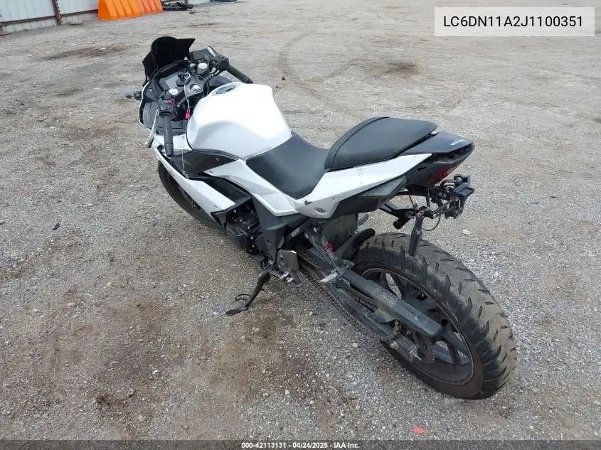 2018 Suzuki Gsx250R VIN: LC6DN11A2J1100351 Lot: 42113131