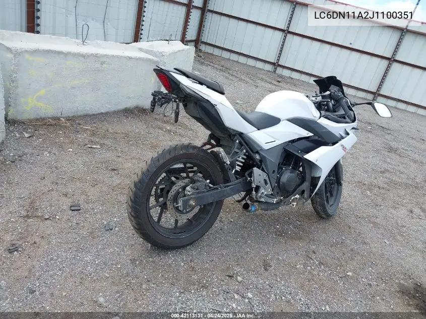 2018 Suzuki Gsx250R VIN: LC6DN11A2J1100351 Lot: 42113131