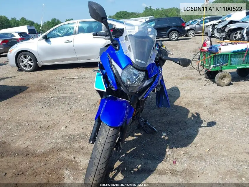 LC6DN11A1K1100522 2019 Suzuki Gsx250R M/Zm/Za