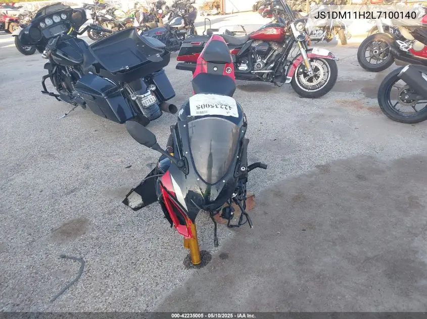 2020 Suzuki Gsx-R1000 R VIN: JS1DM11H2L7100140 Lot: 42235005
