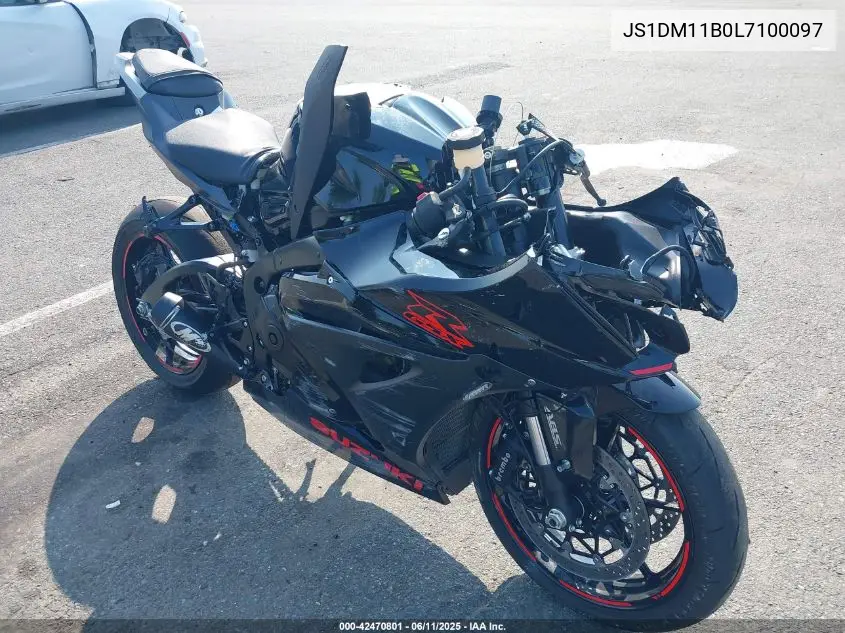 2020 Suzuki Gsx-R1000 VIN: JS1DM11B0L7100097 Lot: 42470801