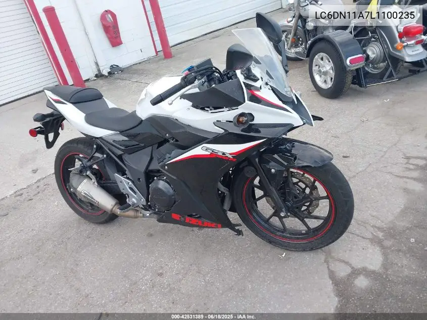 2020 Suzuki Gsx250R M/Zm/Za VIN: LC6DN11A7L1100235 Lot: 42531389