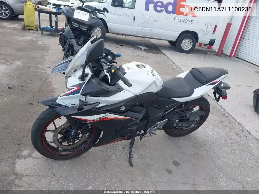 2020 Suzuki Gsx250R M/Zm/Za VIN: LC6DN11A7L1100235 Lot: 42531389