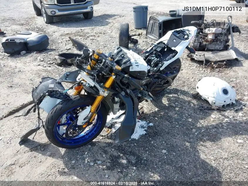 2023 Suzuki Gsx-R1000 R VIN: JS1DM11H0P7100112 Lot: 41616924
