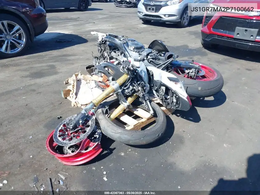 2023 Suzuki Gsx-R750 VIN: JS1GR7MA2P7100662 Lot: 42367363