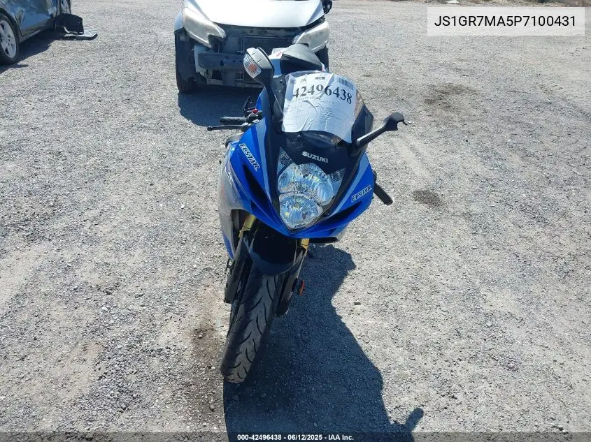 2023 Suzuki Gsx-R750 VIN: JS1GR7MA5P7100431 Lot: 42496438