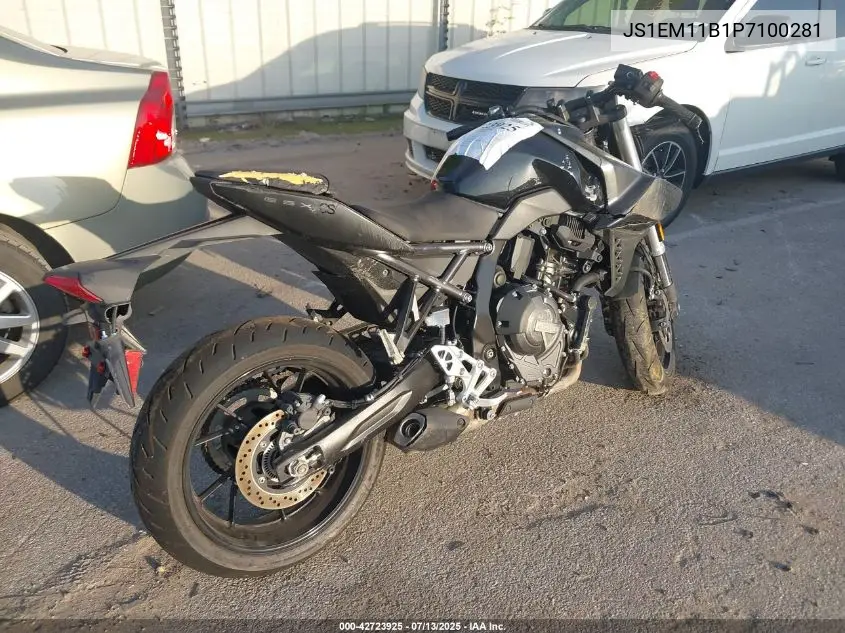 2023 Suzuki Gsx800 R VIN: JS1EM11B1P7100281 Lot: 42723925