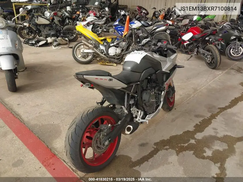 2024 Suzuki Gsx800 F VIN: JS1EM13BXR7100814 Lot: 41830215