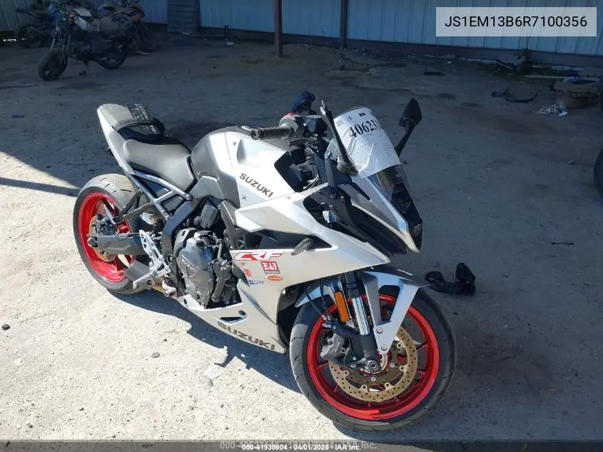 2024 Suzuki Gsx800 F VIN: JS1EM13B6R7100356 Lot: 41938904