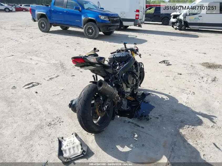 2024 Suzuki Gsx-R750 VIN: JS1GR7MA4R7101251 Lot: 41943300